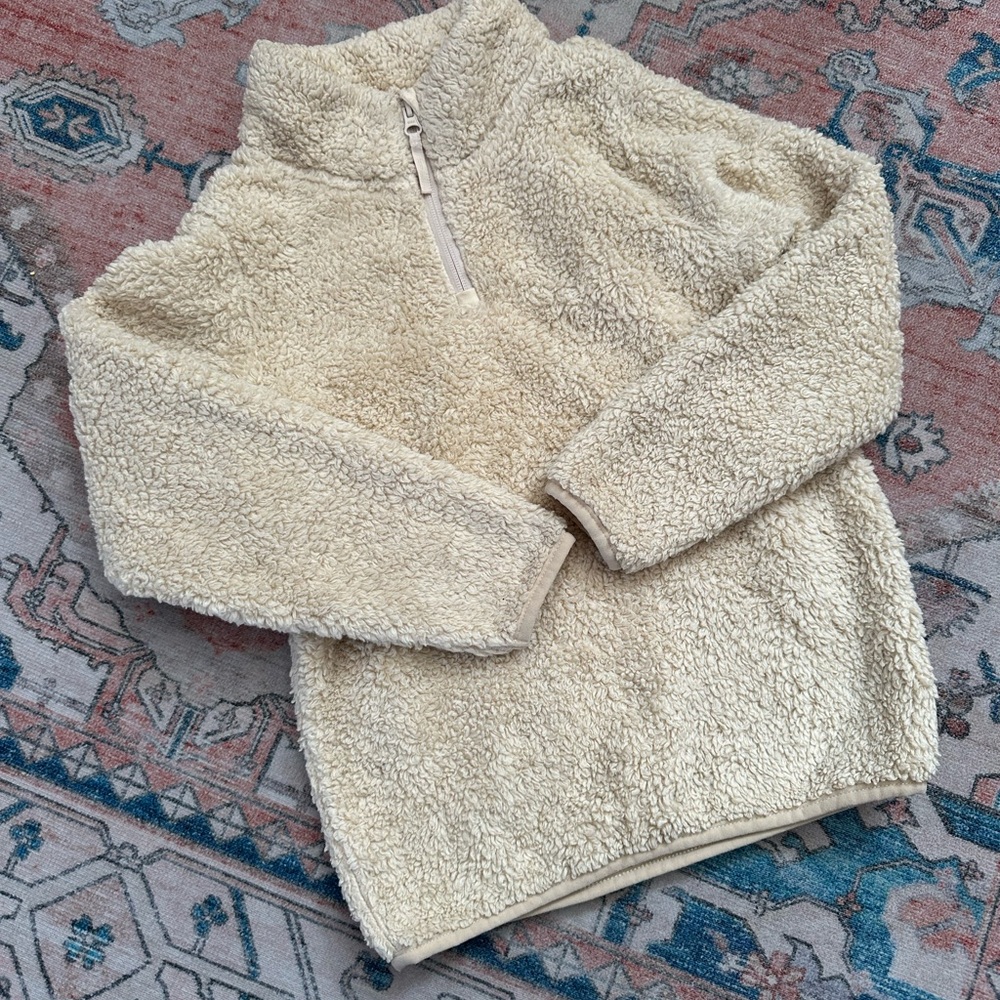 Mountain Warehouse Cream Sherpa Teddy Fleece Kids 9/10
